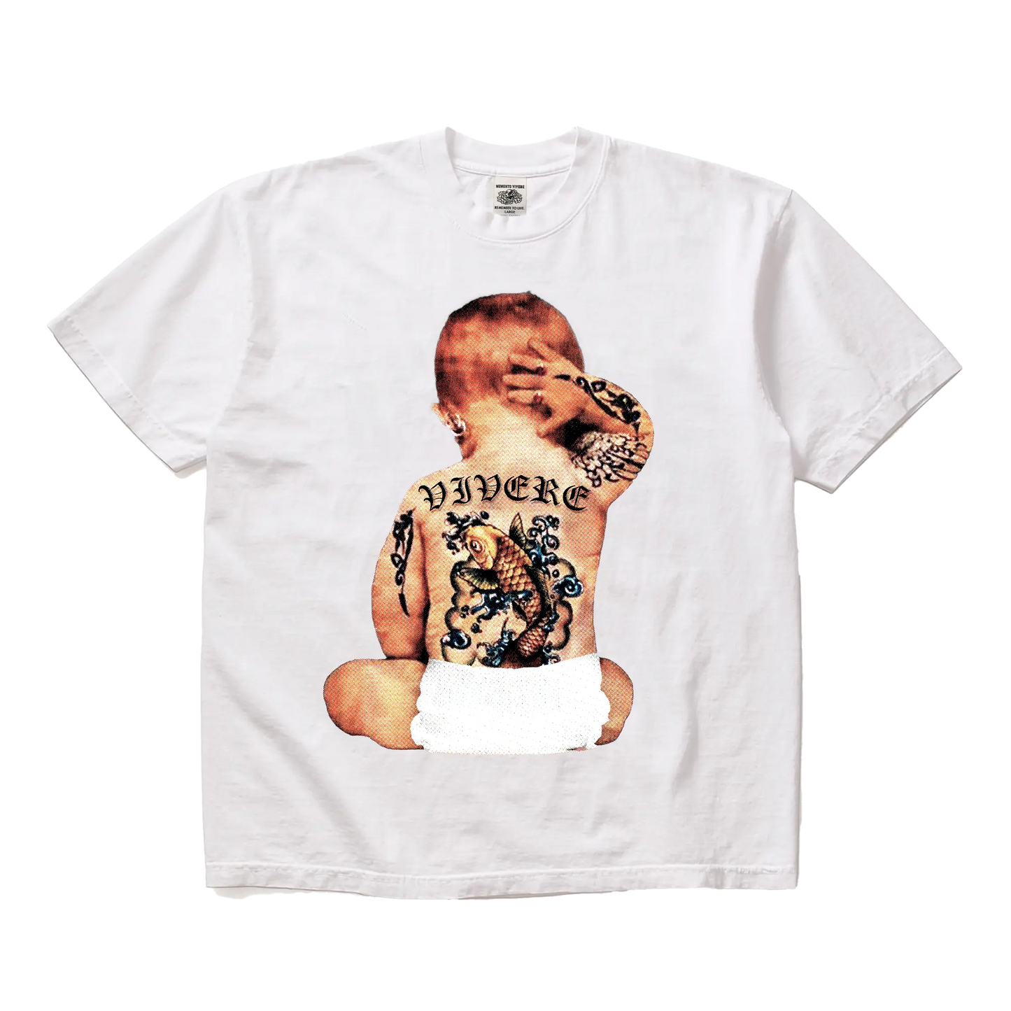 Tatted Baby T-Shirt White mento.vivere