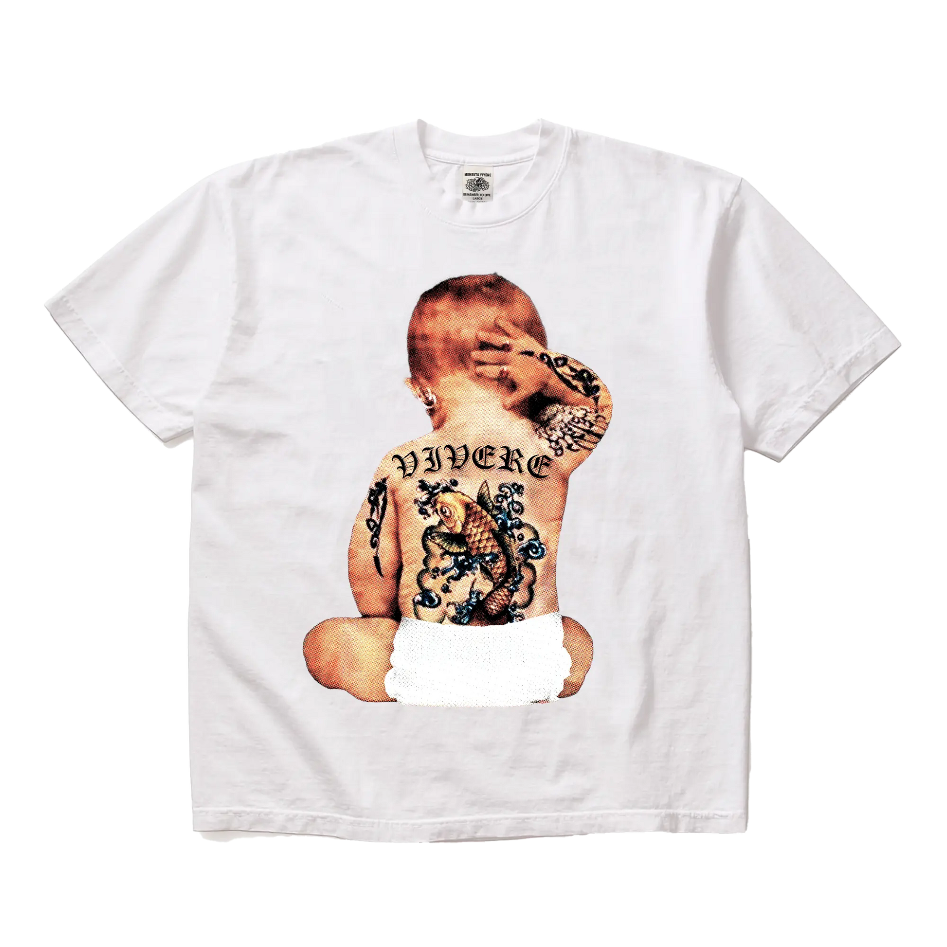 Tatted Baby T-Shirt White mento.vivere