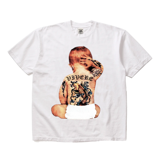 Tatted Baby T-Shirt White mento.vivere