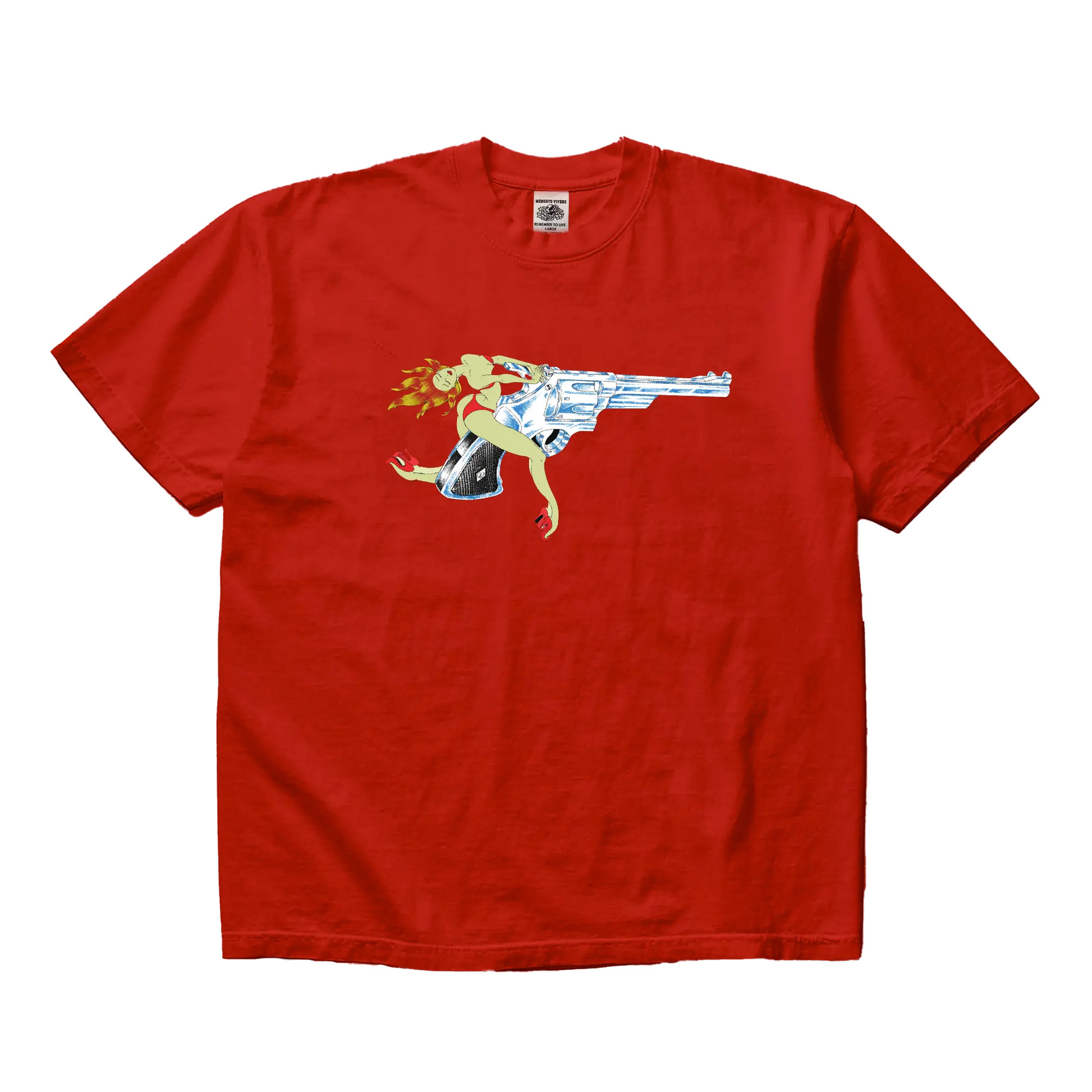 Girl is a Gun T-Shirt Red mento.vivere