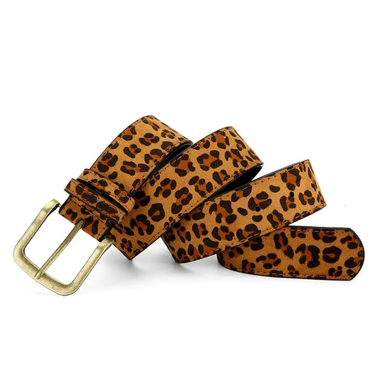 Leopard Print Dress Belt
