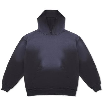 Sun Faded Vintage Black Hoodie