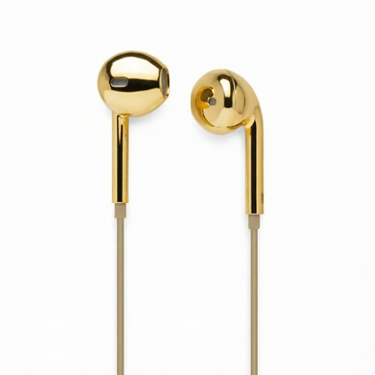 Chrome Finished Wired Earbuds