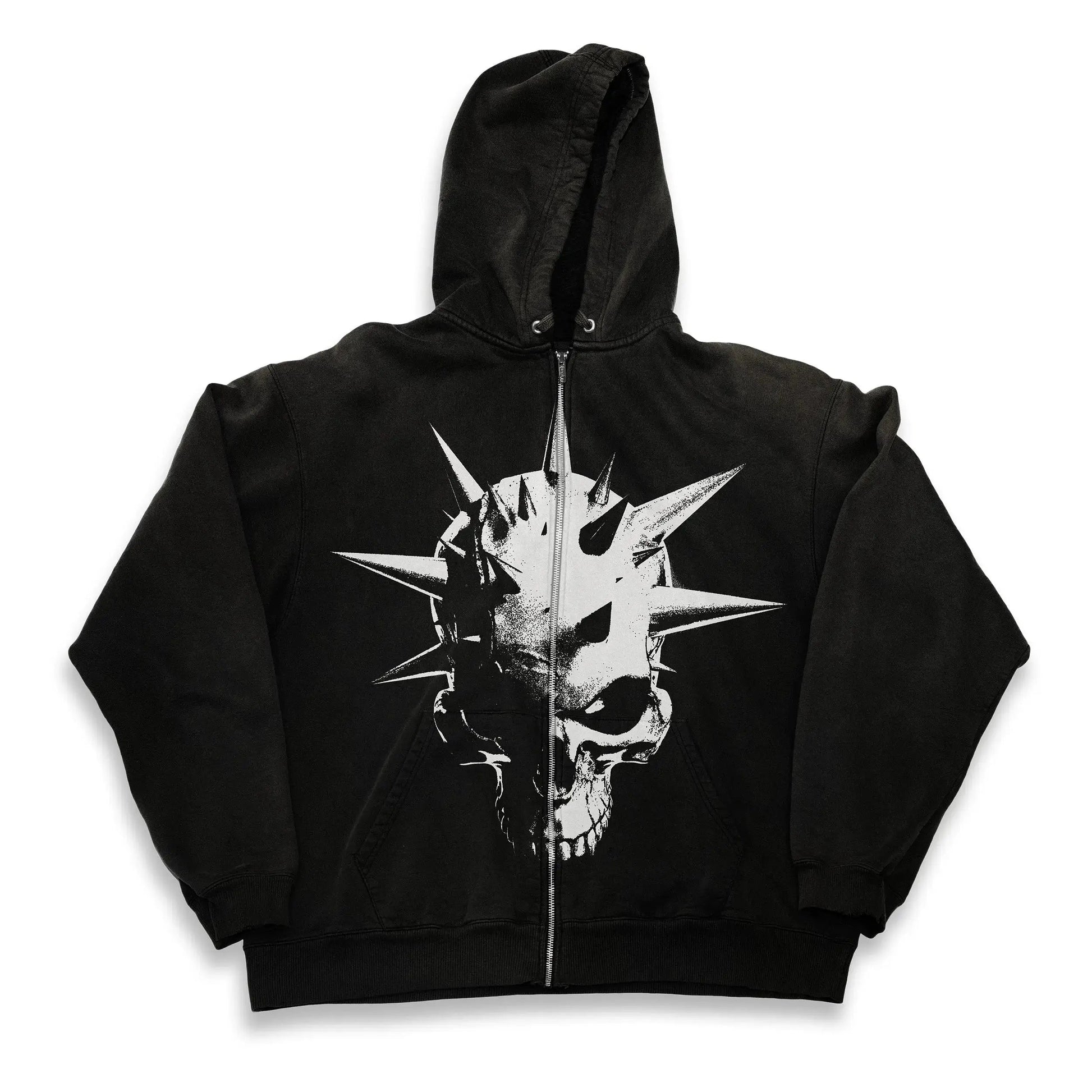 Pin-Head Zip-Up Black - VIVERE